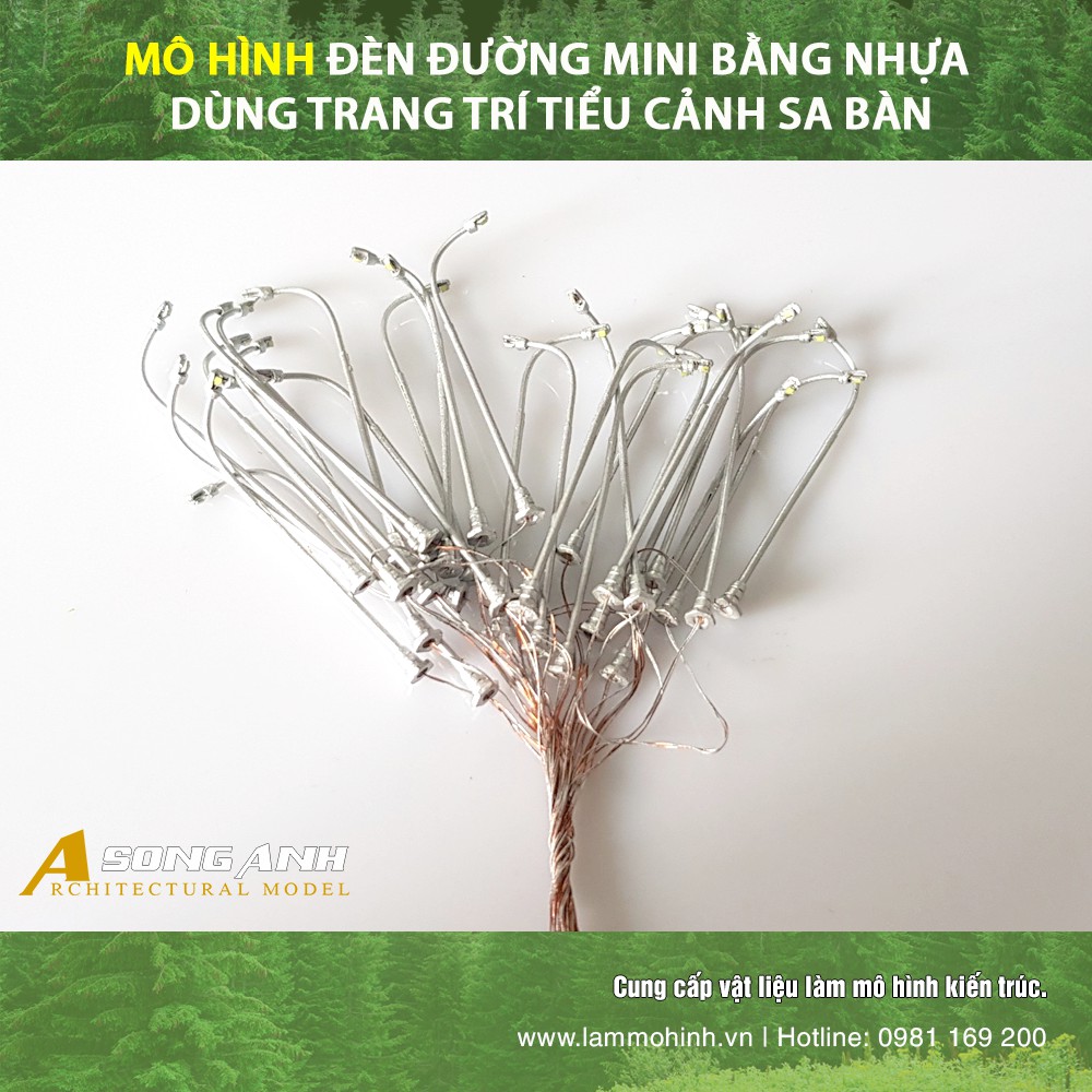 Mô hình đèn đường mini - Phụ liệu làm mô hình kiến trúc