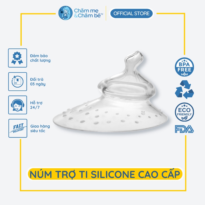 Núm trợ ti cao cấp silicone Haakaa, siêu mềm mại như ti mẹ