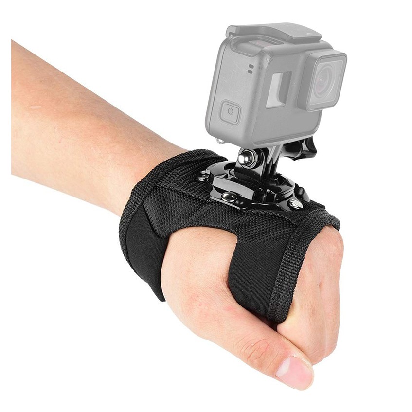 GoPro Hero 9 8 7 6 5 Insta360 One X X2 R DJI Action Camera Accessory 360 Degrees Rotation Hand Band Arm Wrist Palm Strap Belt Mount Stand