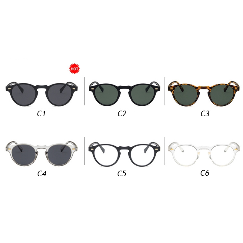 Kính mát gọng tròn thời trang cổ điển cho nam