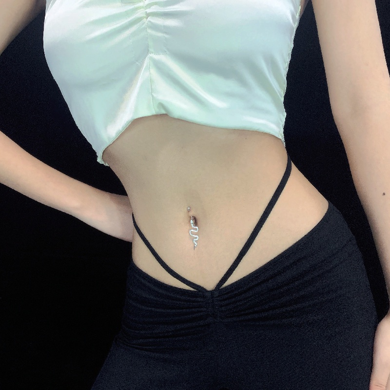 Khuyên Rốn Mạ Bạc 925 Chống Dị Ứng Thời Trang Cho Nữ