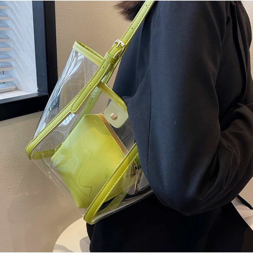 Túi Xách Trong Suốt Thời Trang Mùa Hè Hàn Quốc 2022 Dễ Phối Đồ Dành Cho Nữ