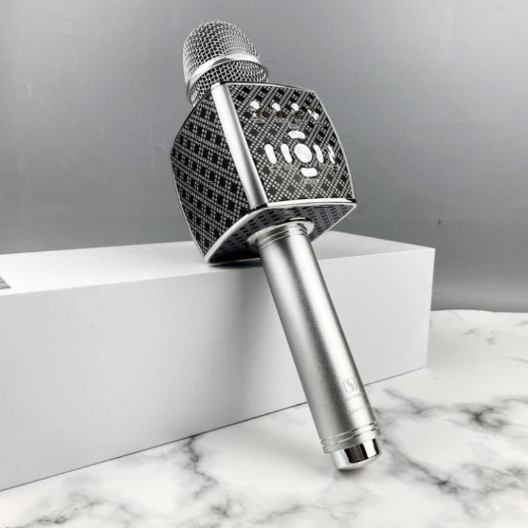 Micro không dây karaoke bluetooth Ys-95 cao cấp, mic livestream tích hợp loa hỗ trợ thẻ nhớ, usb