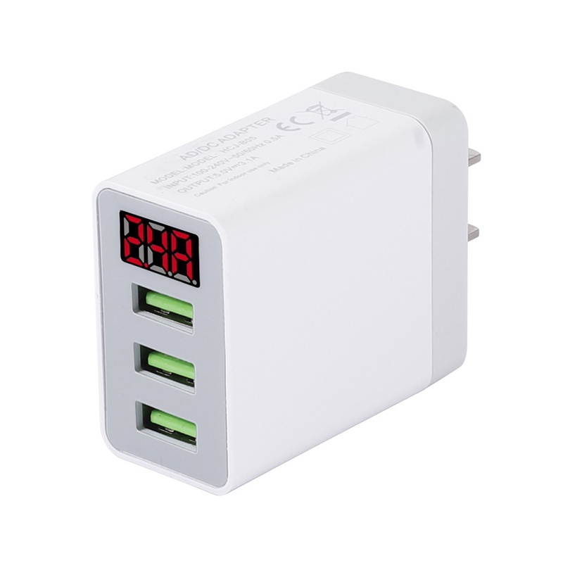 Củ sạc nhanh 20W 4 cổng USB có màn hình LED 3.1 cho điện thoại