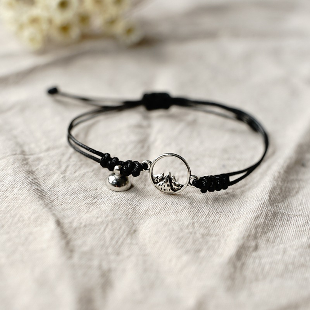 Vòng đeo tay đan chỉ có nam châm thời trang cho cặp đôi