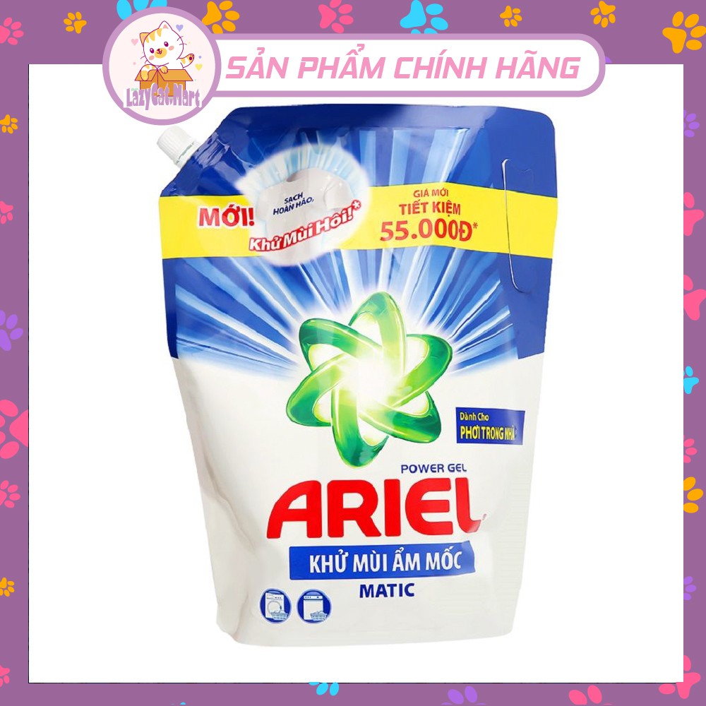 Nước Giặt Ariel Khử Mùi Ẩm Mốc Túi 2.1KG