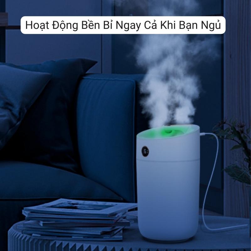 Máy Phun Sương Tạo Ẩm X12 Dung Tích Lớn 3 Lít Máy Khuếch Tán Tinh Dầu Cao Cấp 2 Đầu Phun Kép Giúp Thơm Phòng & Đuổi Muỗi