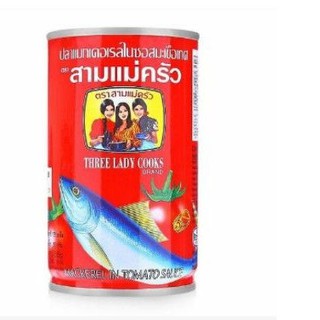 Cá nục sốt cà Three Lady 155g