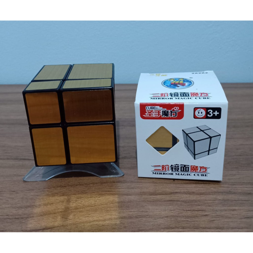 Khối Rubik 2x2 Màu Đen Bạc