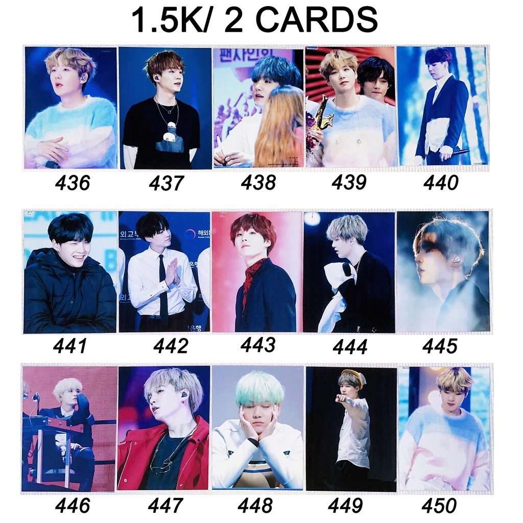 Sale set card  SUGA BTS giá rẻ 4