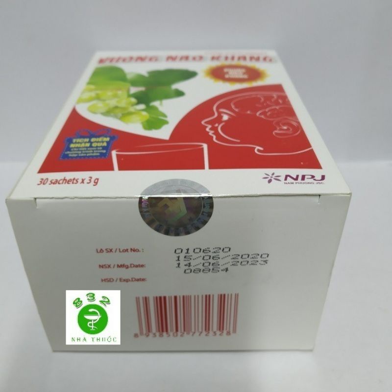 Vương Não Khang Tặng 1 Hộp tặng 1 bịch khẩu trang.