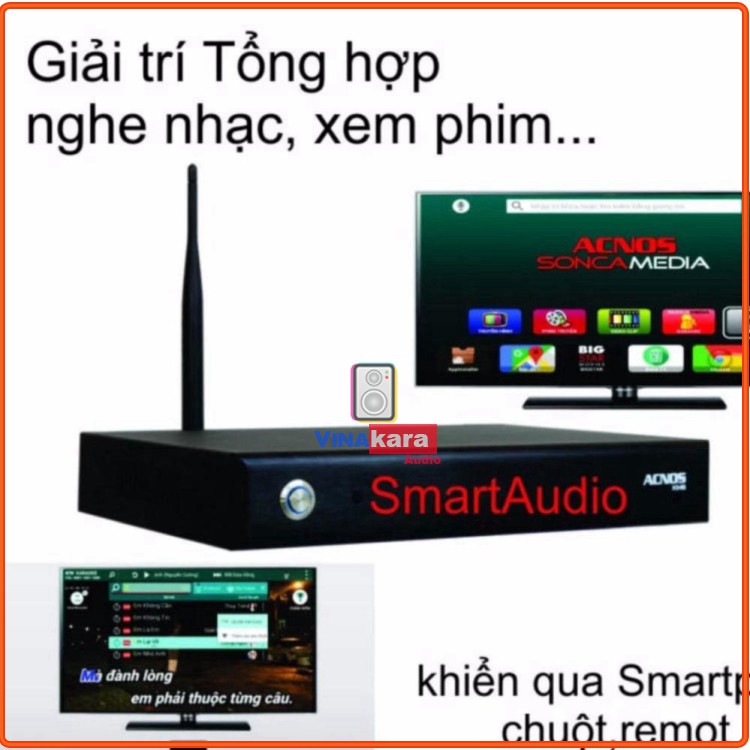 Đầu karaoke wifi Online & Offline Android Acnos KM6 (Không Ổ cứng) Chính hãng