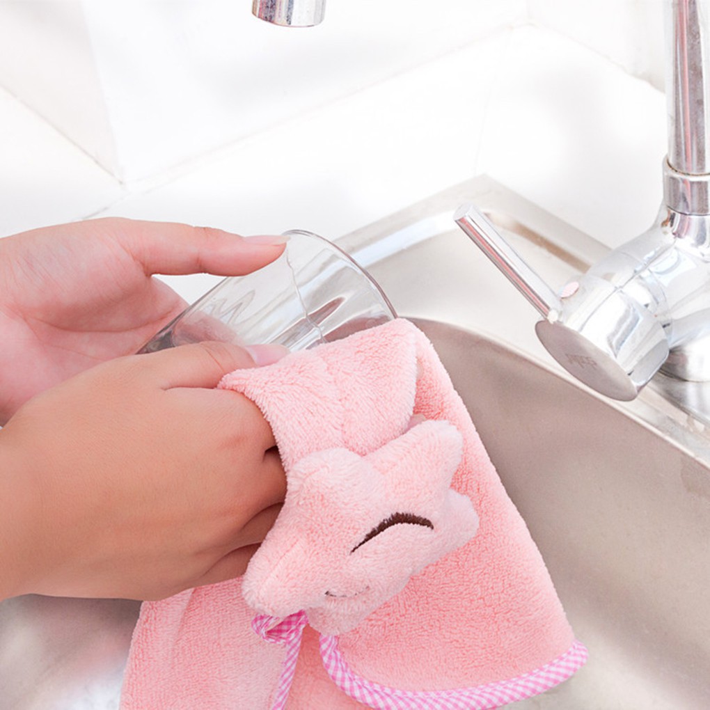 Khăn treo tường trang trí hình mặt cười dễ thương ngộ nghĩnh