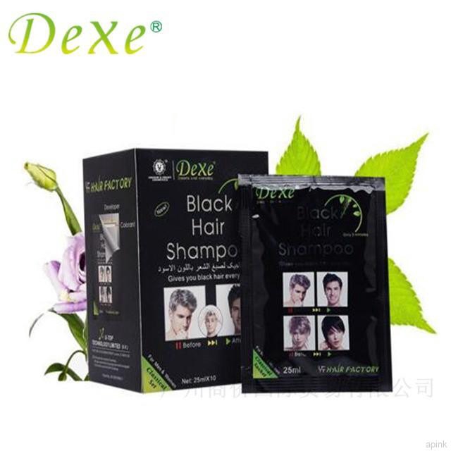 Bộ 10 dầu gội đầu nhuộm tóc màu đen nhanh chóng cho nam và nữ