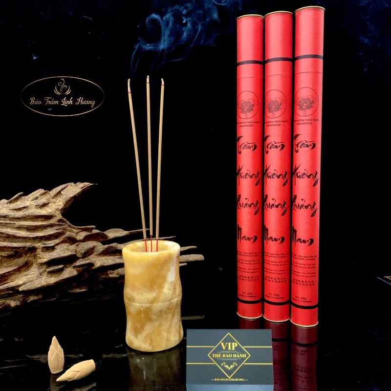 Nhang Trầm Hương Quảng Nam Cao Cấp - Ống 63 Nén Hương Thơm Tự Nhiên Không Hóa Chất An Toàn Sức Khỏe - Đồ Thờ Cúng
