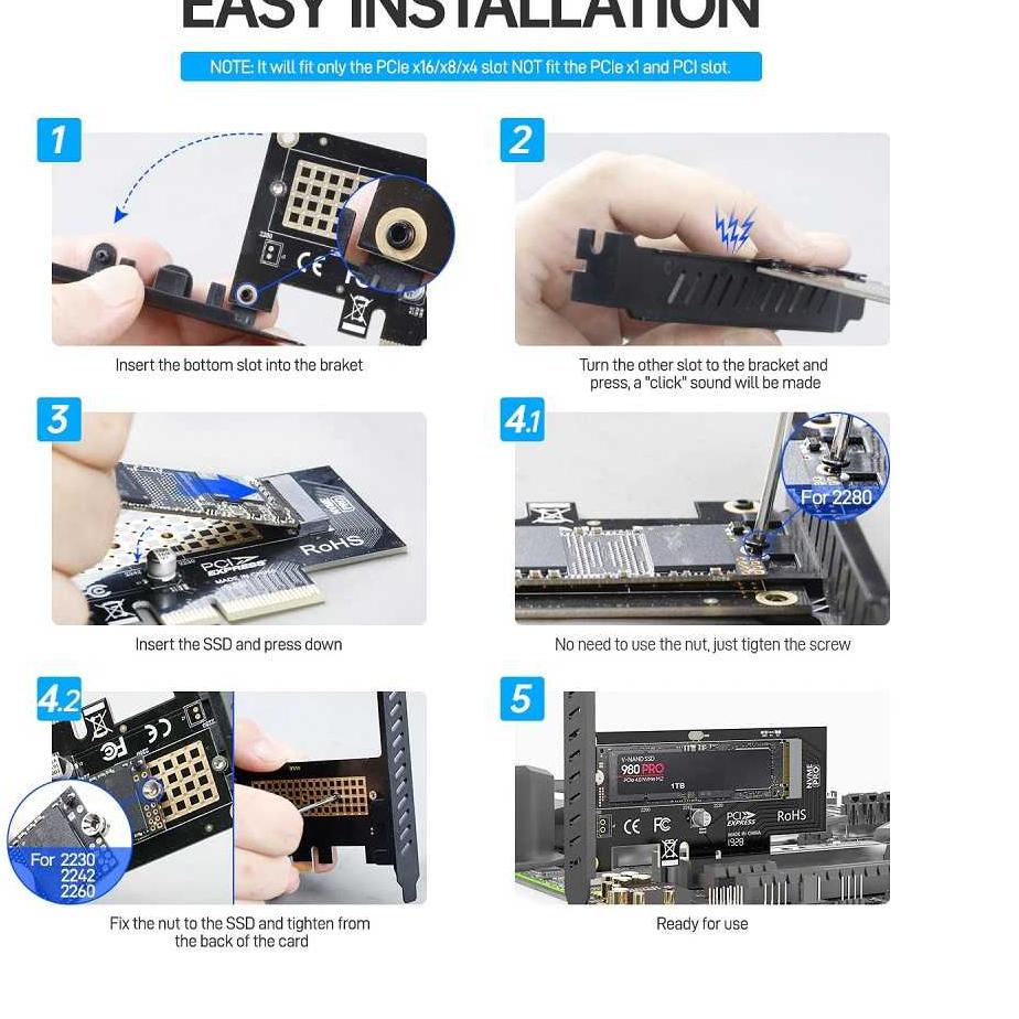 ❈➩ Card Mở Rộng Ampcom M.2 NVME SSD Sang PCI-E 4.0 X4 - SK4 | BigBuy360 - bigbuy360.vn