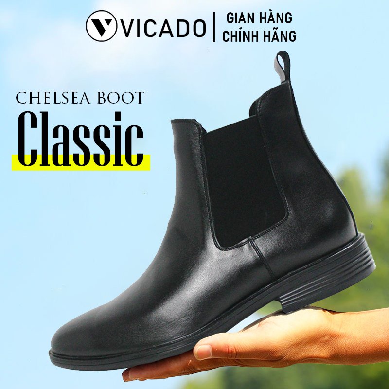 Giày boots nam Chelsea Boots Classic Vicado VA1095