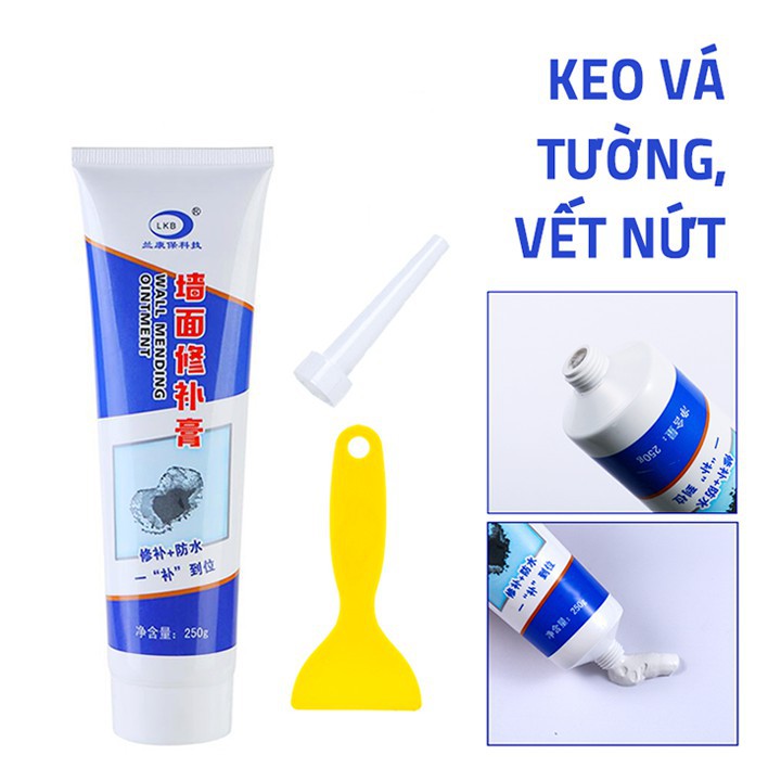 Keo vá tường thông minh tiện lợi | Keo trám lỗ hổng tường nhanh chóng