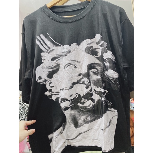 áo thun form rộng in hoạ tiết(hình thật)