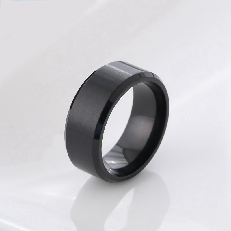 Nhẫn inox 8mm thời trang dành cho nam và nữ