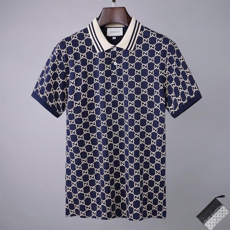 Áo thun polo Gucci vải cotton thời trang xuân hè 21 cho nam 🔥