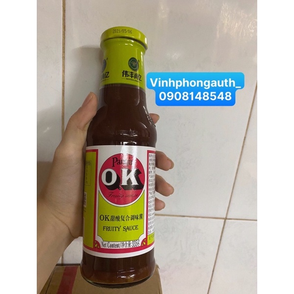 Sốt Ok 335gr/ Sốt Trái Cây Ok/ OK Fruity Sauce Colman's