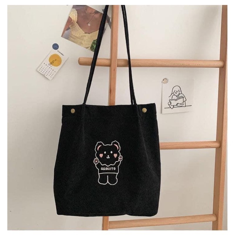 Túi tote phong cách tiểu thư Hàn dễ thương