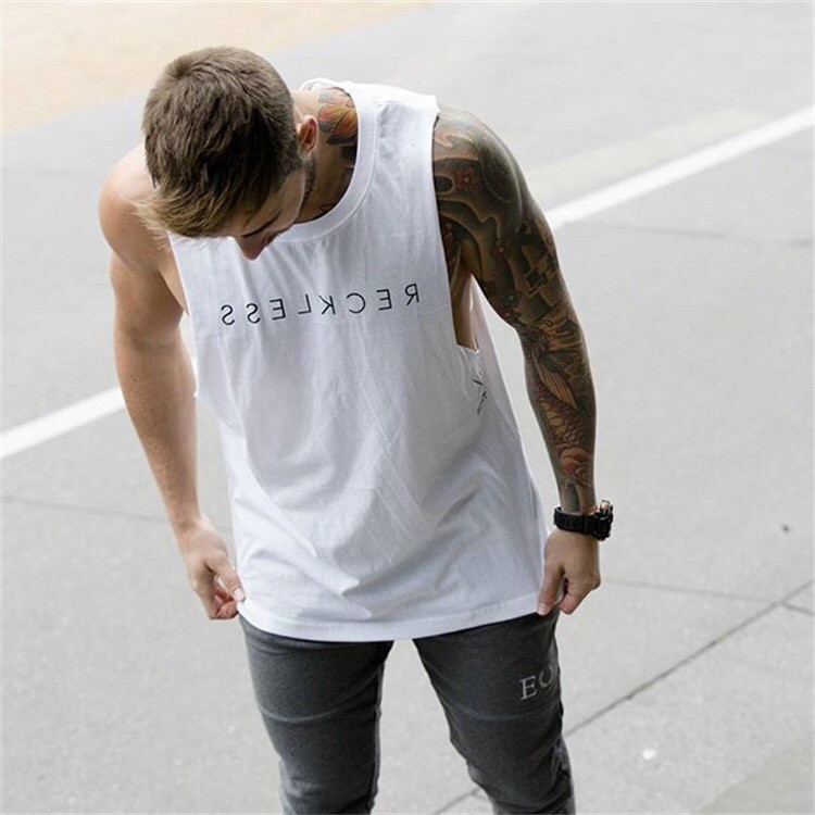 Áo Ba Lỗ Nam - Tanktop GYM ECHT- Xẻ Rộng - Siêu Mát