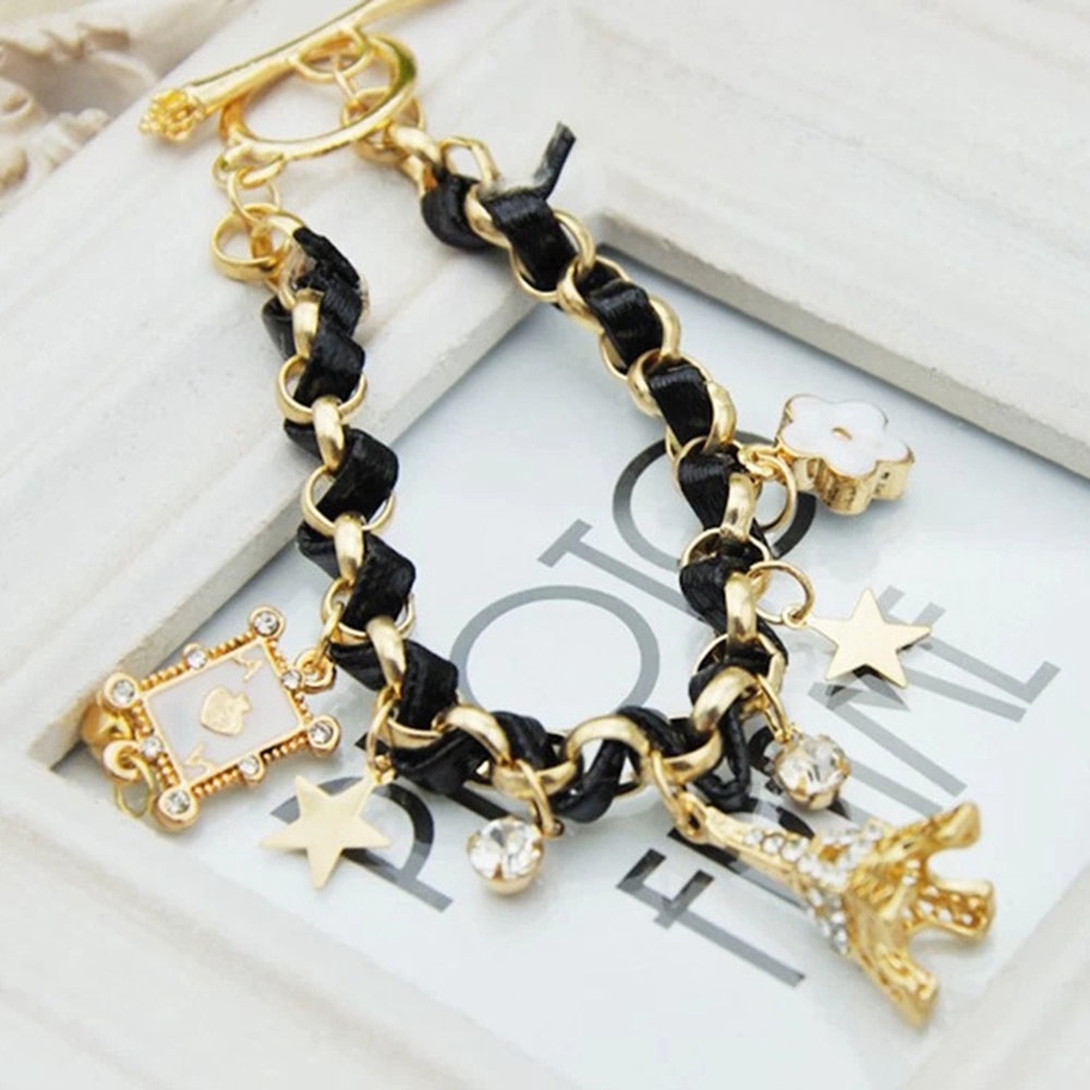 Mxgoods Jewelry Women Leather | Star Flower Bangle