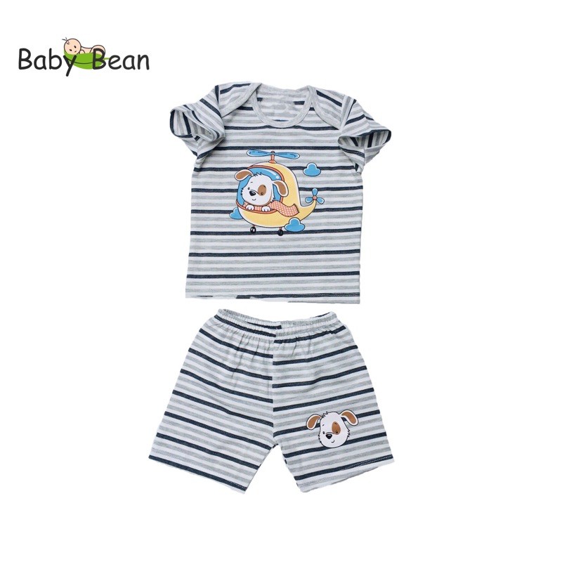 Bộ Đồ Thun Cotton Tay Ngắn Quần Ngắn Bé Sơ Sinh Trai BabyBean HÌNH NGẪU NHIÊN (7kg-13kg)