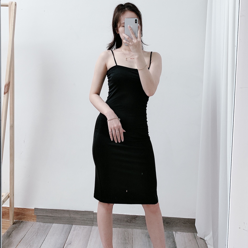 váy 2 dây ôm body, đầm dáng dài ôm boddy VAVASA V02 | BigBuy360 - bigbuy360.vn