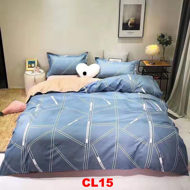 Bộ chăn ga gối CL11 set 4 món Loại 1 Cotton poly hàng Loại 1 nhập khẩu