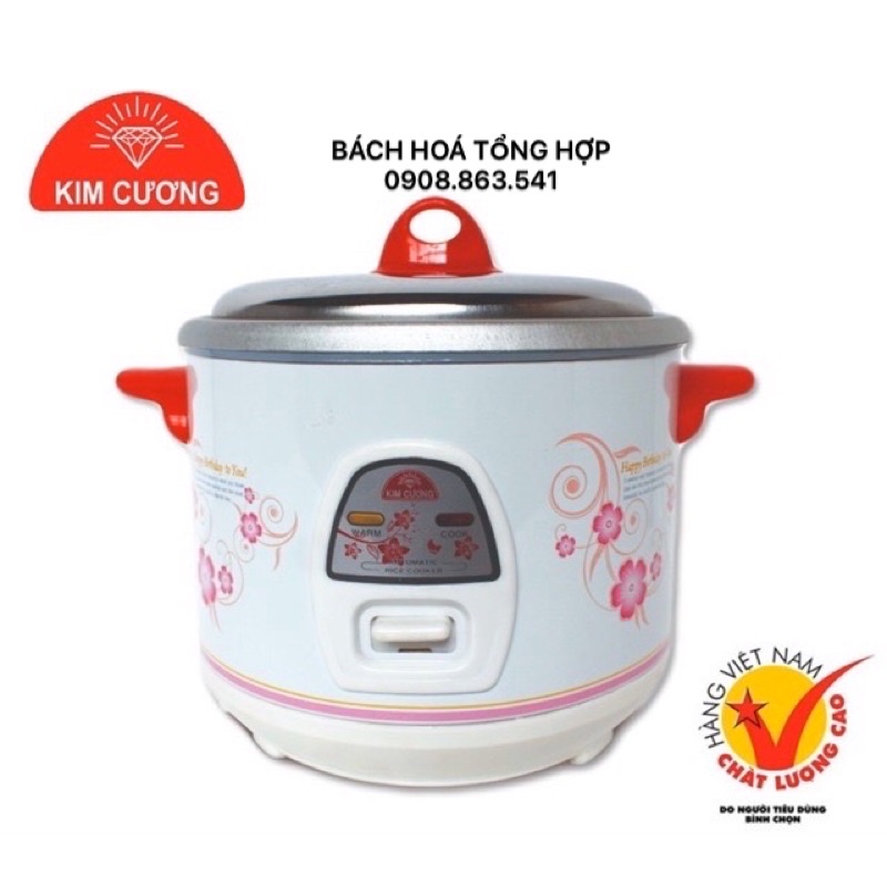 Nồi cơm điện Kim Cương nắp rời 0,6 Lít