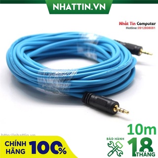 Cáp audio 3.5mm 10m dtech dt-6223 chính hãng