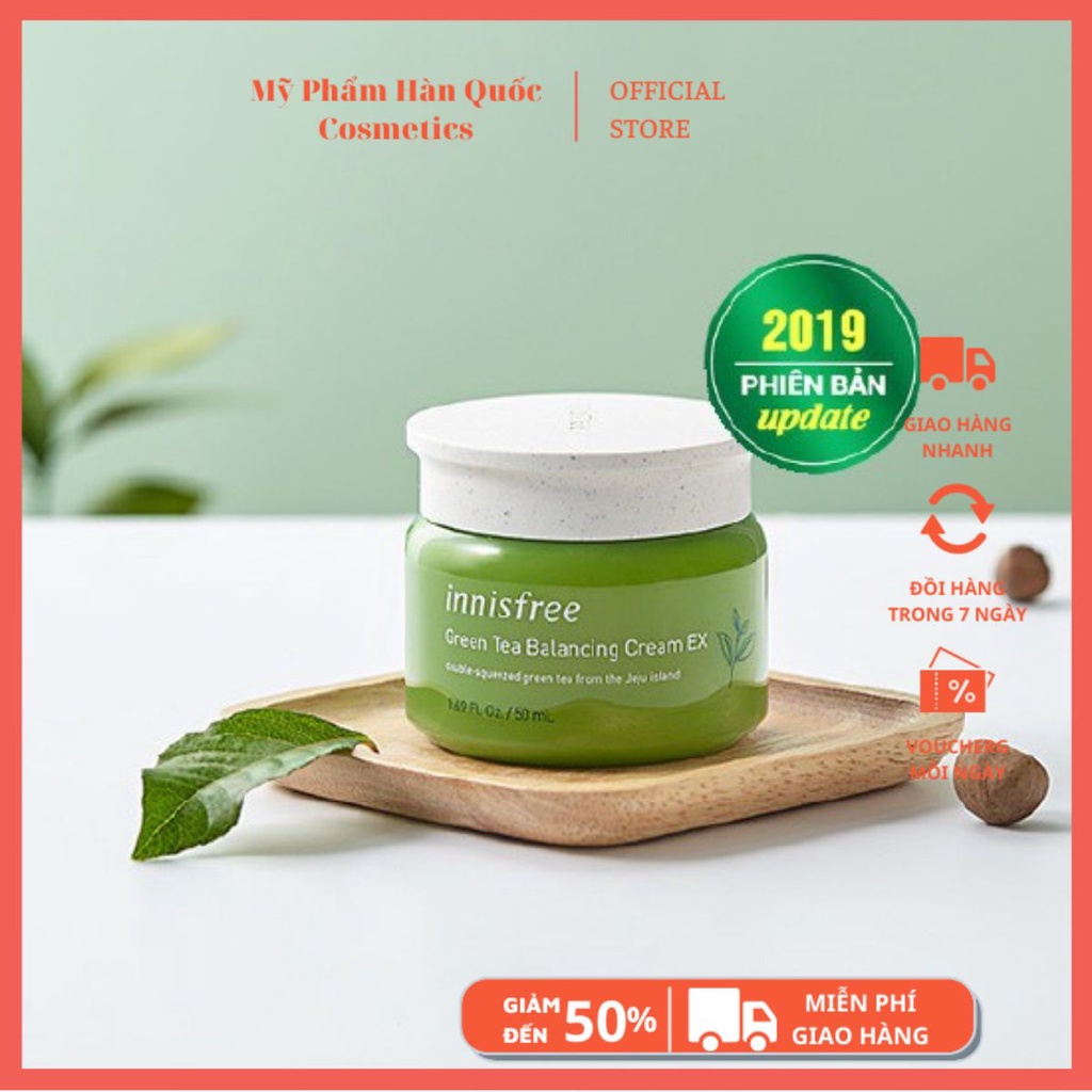 Kem Dưỡng DaTrà Xanh Innisfree Green Tea Balancing Cream EX 50ml