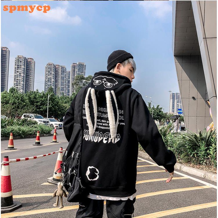 Áo Hoodie Tai Thỏ Dễ Thương Cho Cặp Đôi