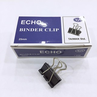 Kẹp sắt đen 111 - 25mm (1 hộp 12 chiếc) Văn Phòng Xanh