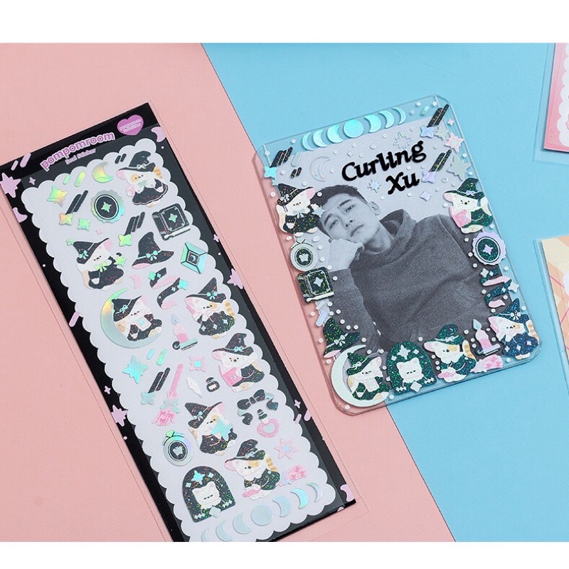 Sticker siêu dễ thương Pompomroom_trang trí card,top