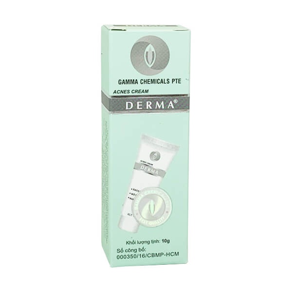 Kem Giảm Mụn Nhanh Derma Anti Acne Cream (Tuýp 10g)