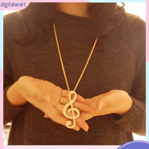 Vòng cổ Mặt Nốt Nhạc Đính Đá Thời Trang Cho Nữ