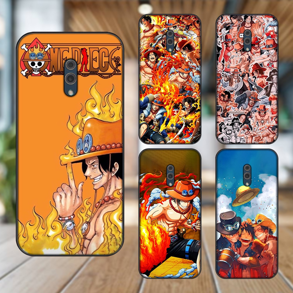 Ốp lưng Oppo K3 viền đen in hình Ace One Piece