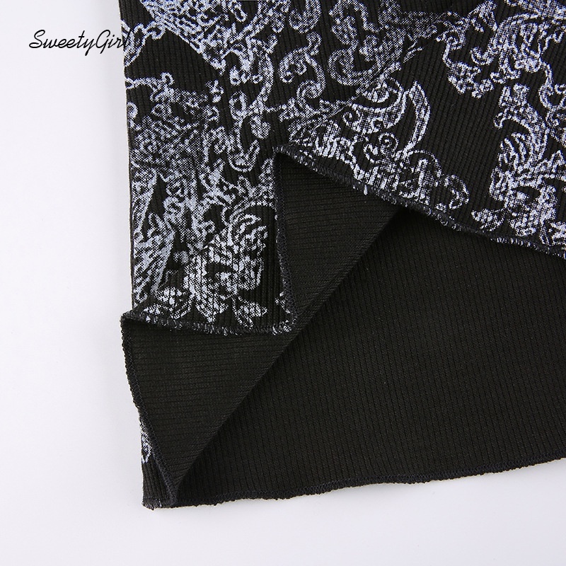 Áo Thun Tay Dài Cổ Chữ V In Họa Tiết Đôi Cánh Hoạt Hình Màu Tương Phản Dành Cho Nữ