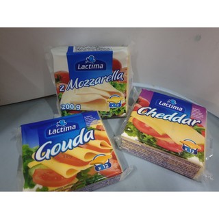 PHÔ MAI LÁT/MIẾNG LACTIMA VỊ GOUDA/CHEDDAR/MOZZARELLA 200G
