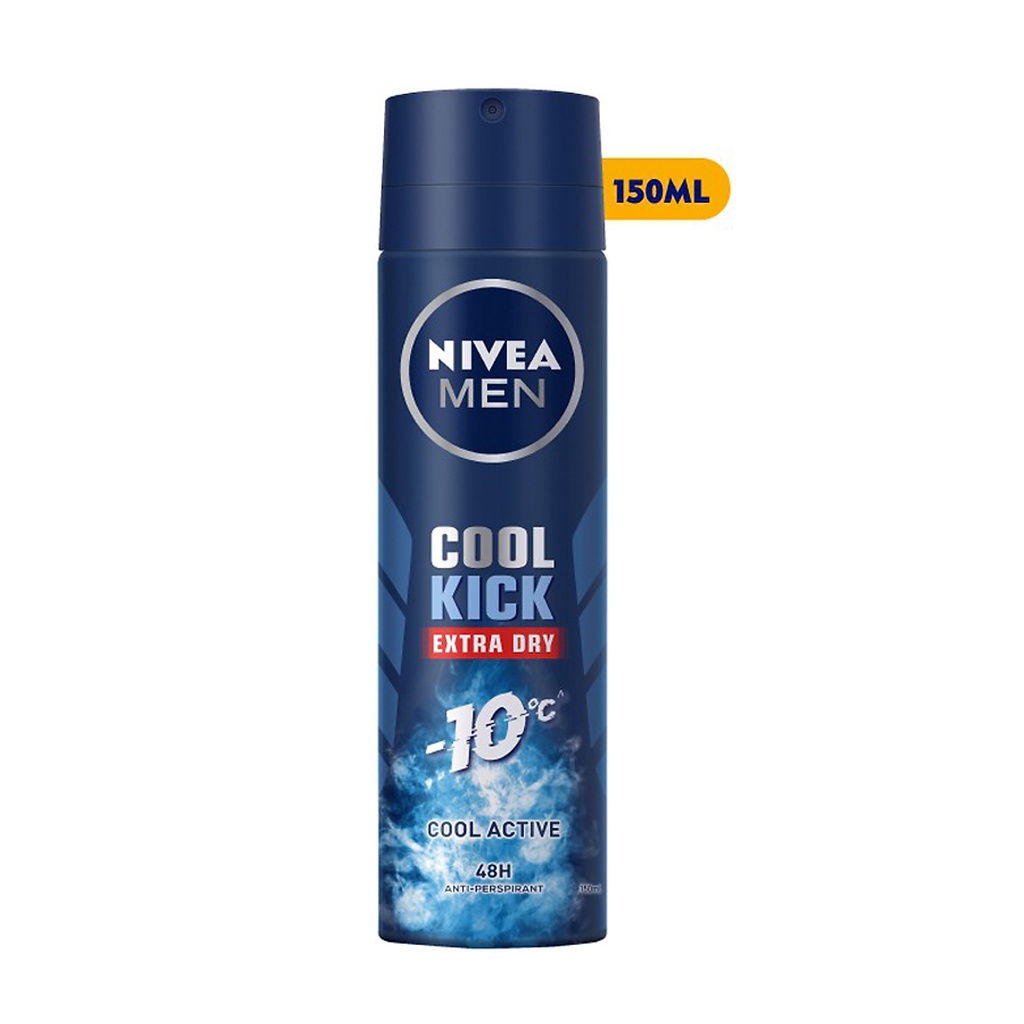 Xịt ngăn mùi Nivea Men than hoạt tính 150ml