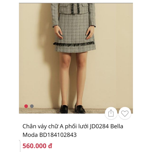 Chân váy Bella moda sz M newtag