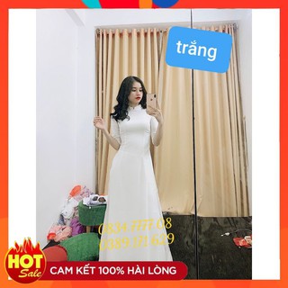 [ SIÊU SALE] Áo Dài Truyền Thống Trơn 2 Tà Siêu Xinh