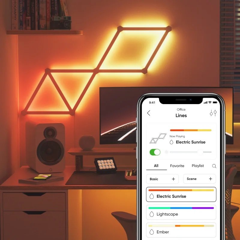 Nanoleaf Line - Đèn led thanh lắp ghép thông minh, 16 triệu màu