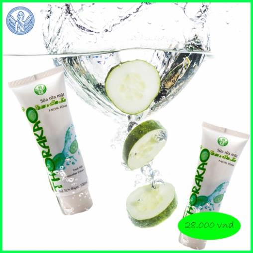 Sữa rửa mặt sữa tươi và dưa leo 100g Thorakao – Giúp làm sạch và giữ ẩm cho da