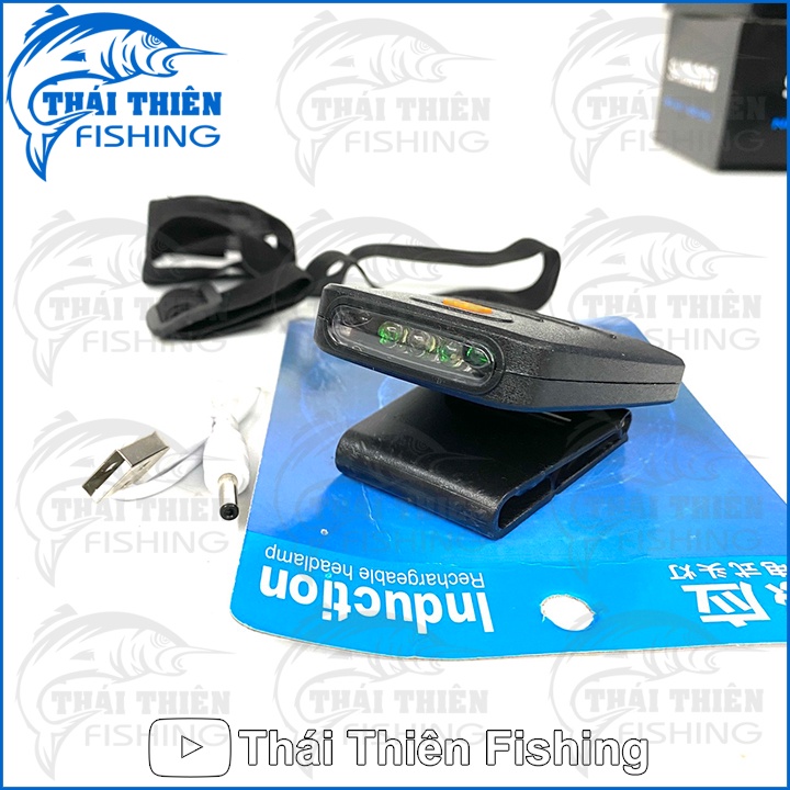 Đèn Kẹp Mũ Nón Có Cảm Ứng, Đèn Pha LED Có Thể Sạc Lại Đèn Pha Dây Đeo Kẹp Trên Đèn Pin, Đèn Pha Câu Cá Đêm