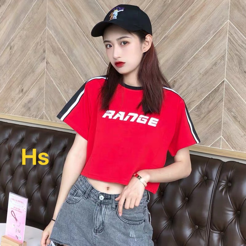 [ Mã WASTAPR giảm 10K đơn 50K] Áo Croptop áo thun bozip Viền Cổ Dễ Thương RANGE Hot Trend in 3d | BigBuy360 - bigbuy360.vn